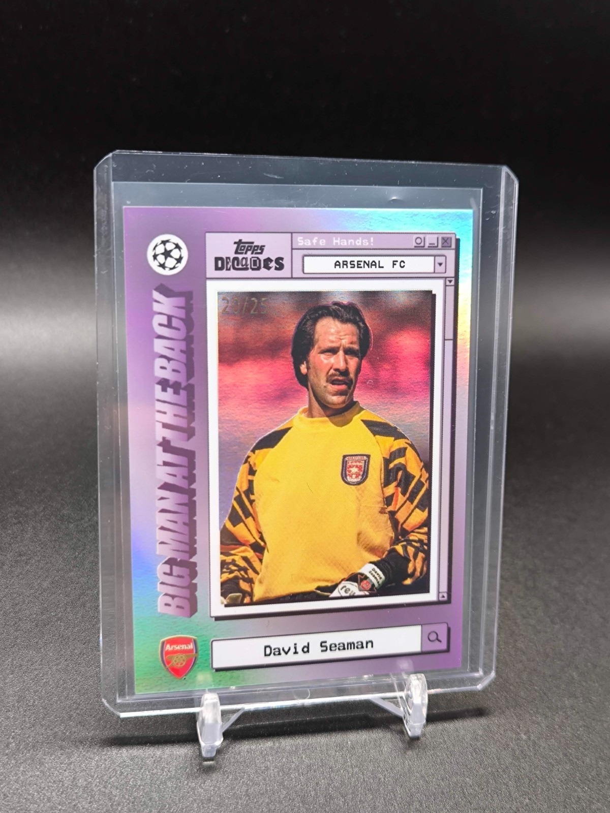 2024-25 Topps UCC Decades David Seaman Arsenal FC Soccer /25 for sale on Ebay