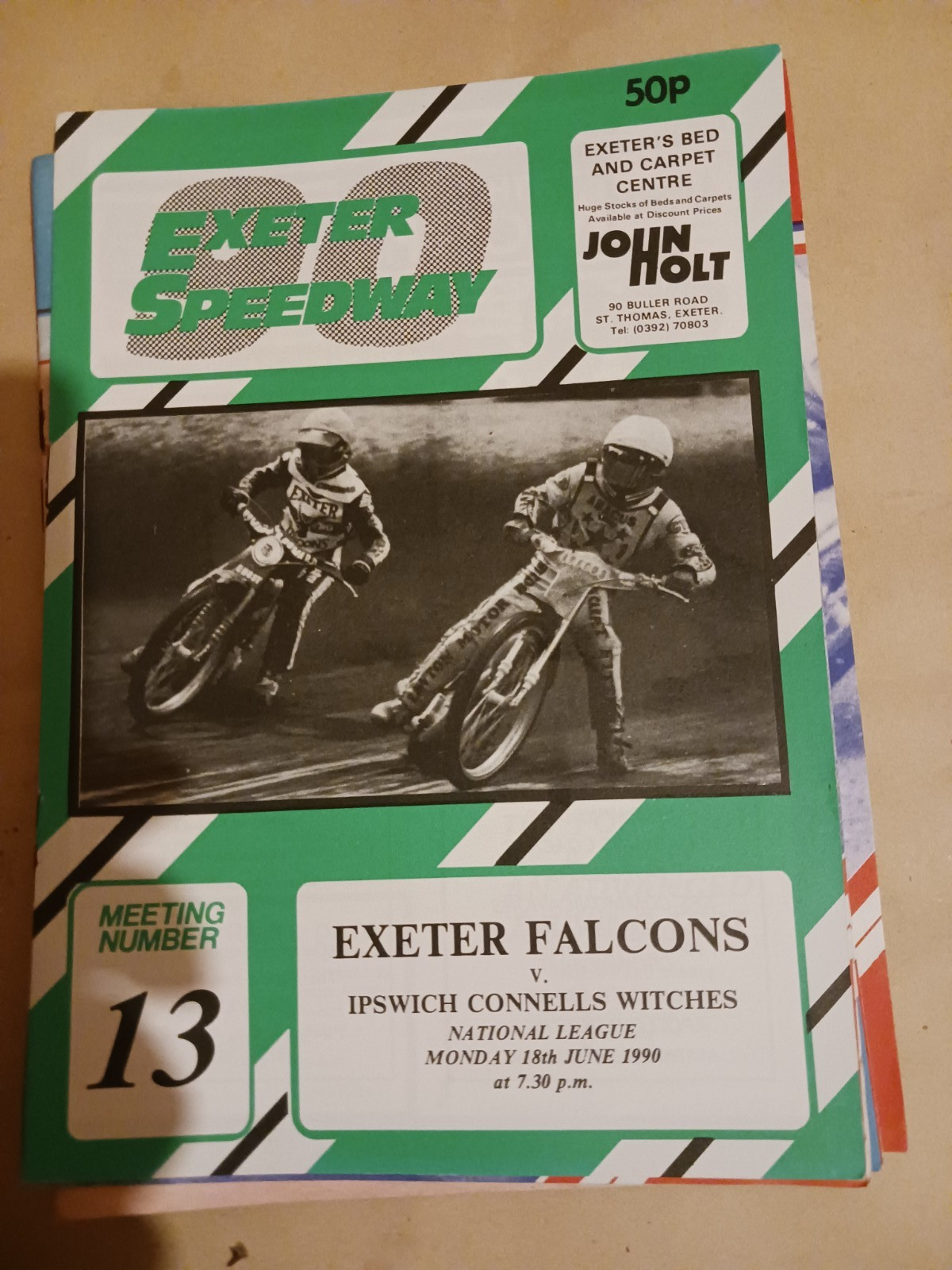 Exeter v Ipswich 18/6/90 blank Programme good condition for sale on Ebay