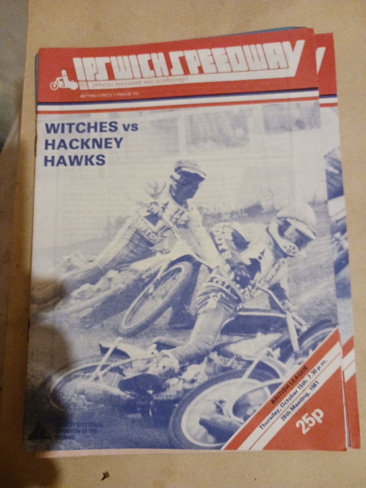 Ipswich v Hackney 15/10/81 blank Programme good condition for sale on Ebay