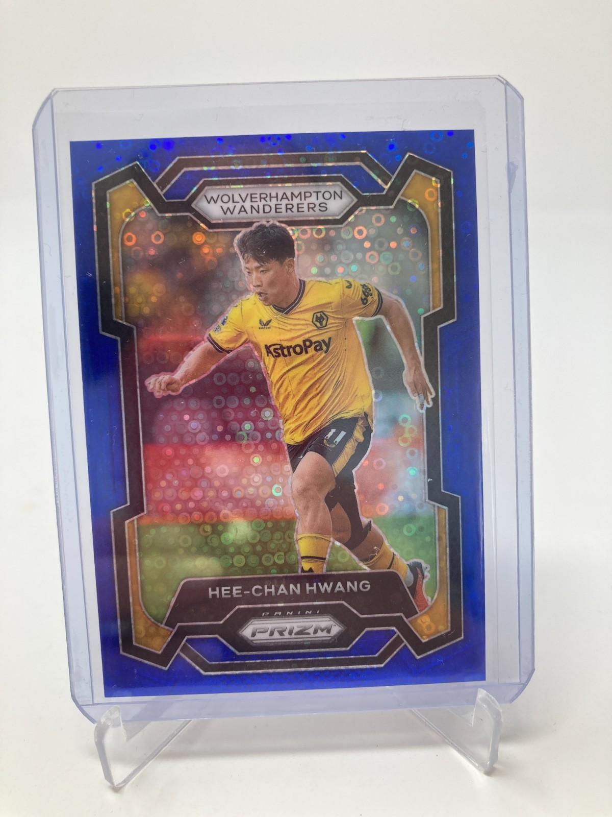 PANINI PREMIER LEAGUE PRIZM 23/24 HEE-CHAN HWANG WOLVES BLUE BREAKAWAY 58/99. for sale on Ebay