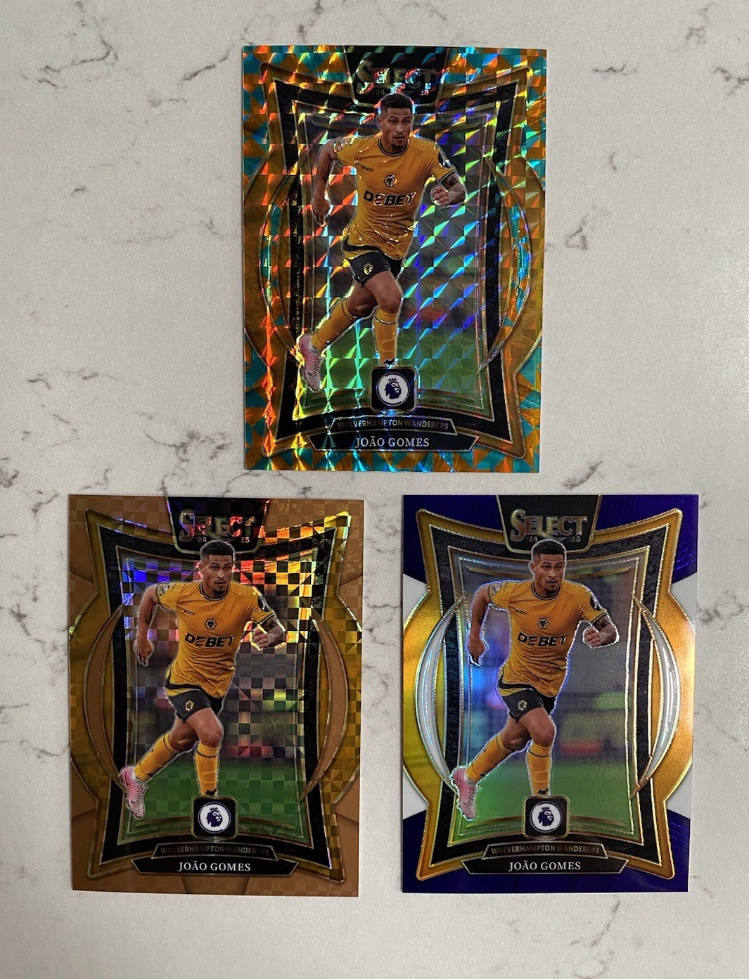 Panini Select 2025 Joao Gomes Multi /15 Gold Power /125 Wolverhampton Wolves for sale on Ebay