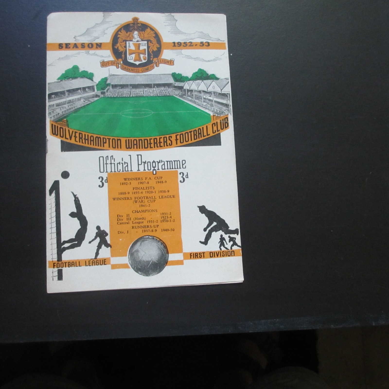 Wolves v West Brom Div 1 1952/3 for sale on Ebay