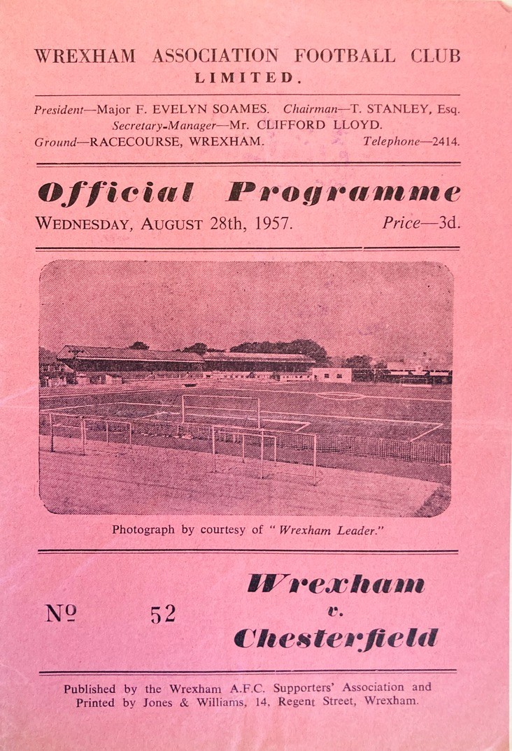 Wrexham v Chesterfield Div 3 (N) 1957/58 for sale on Ebay