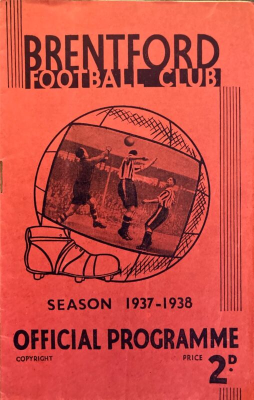Brentford v Preston North End F A Cup 6th round 1937/38 for sale on Ebay