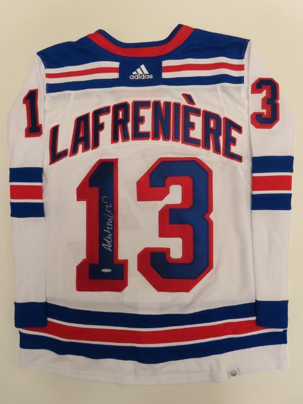 Alexis Lafreniere Signed Auto Autograph Authentic Adidas Rangers Jersey UDA COA for sale on Ebay