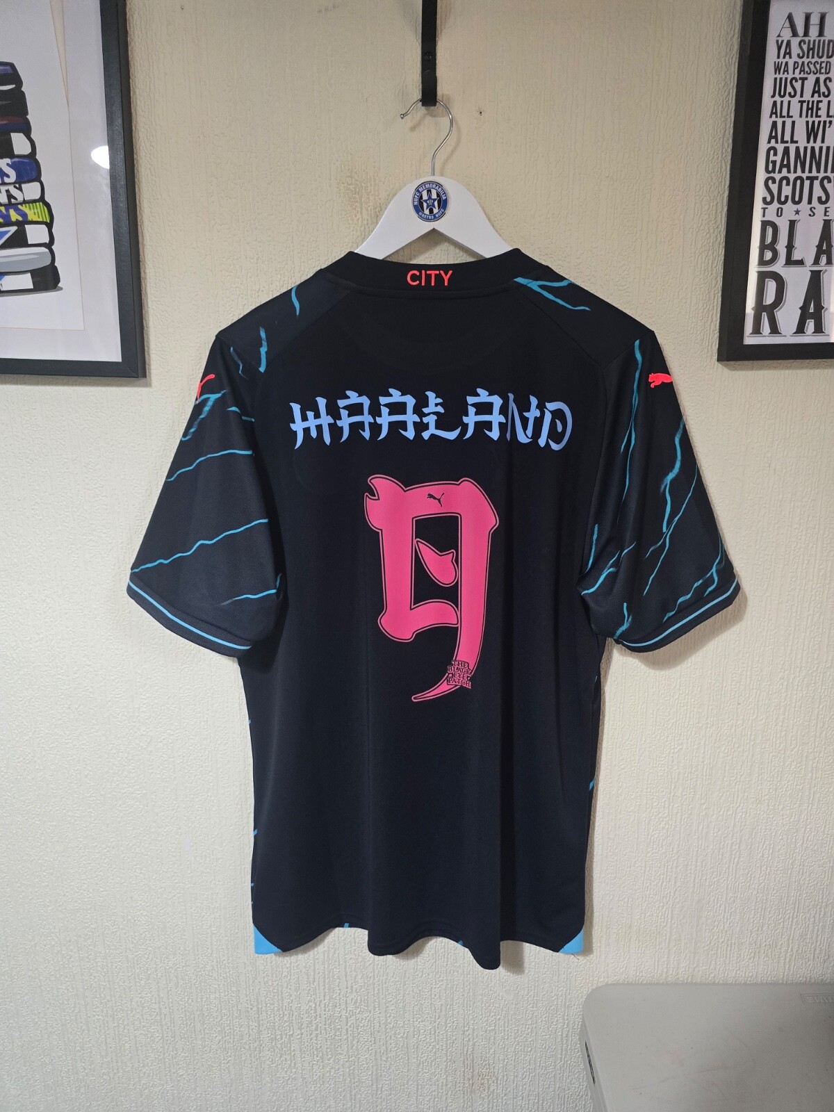 Manchester City 2023/24 Third shirt, Japanese Tour, Puma, Large #9 HAALAND for sale on Ebay