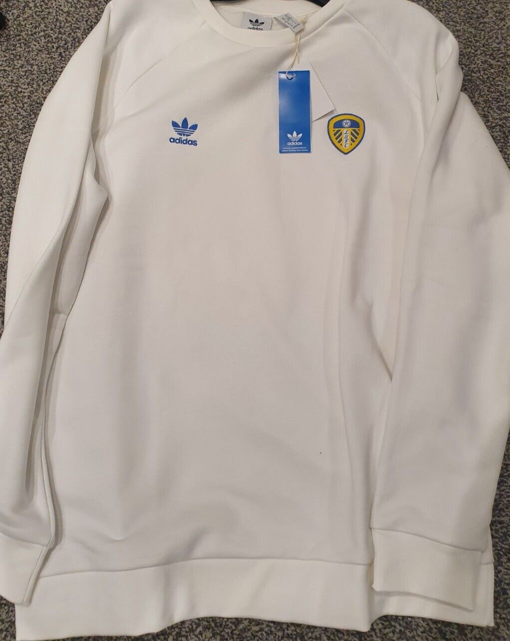 leeds united adidas originals jumper Extra Large Brand New for sale on Ebay