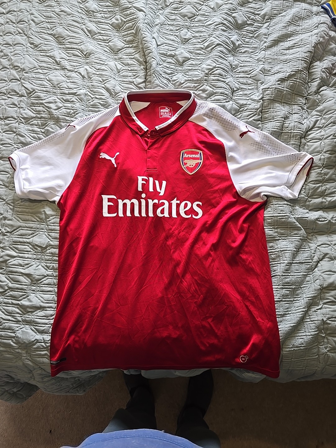 Arsenal FC Puma 2017/18 Home Kit Shirt Size XXL Mens Football Top for sale on Ebay