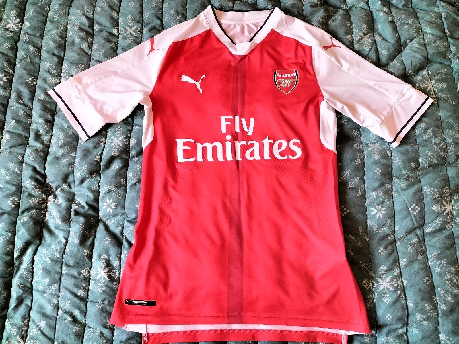 Puma 2016 2017 Arsenal ACTV Match Player Issue Home Football Shirt Jersey L Mint for sale on Ebay