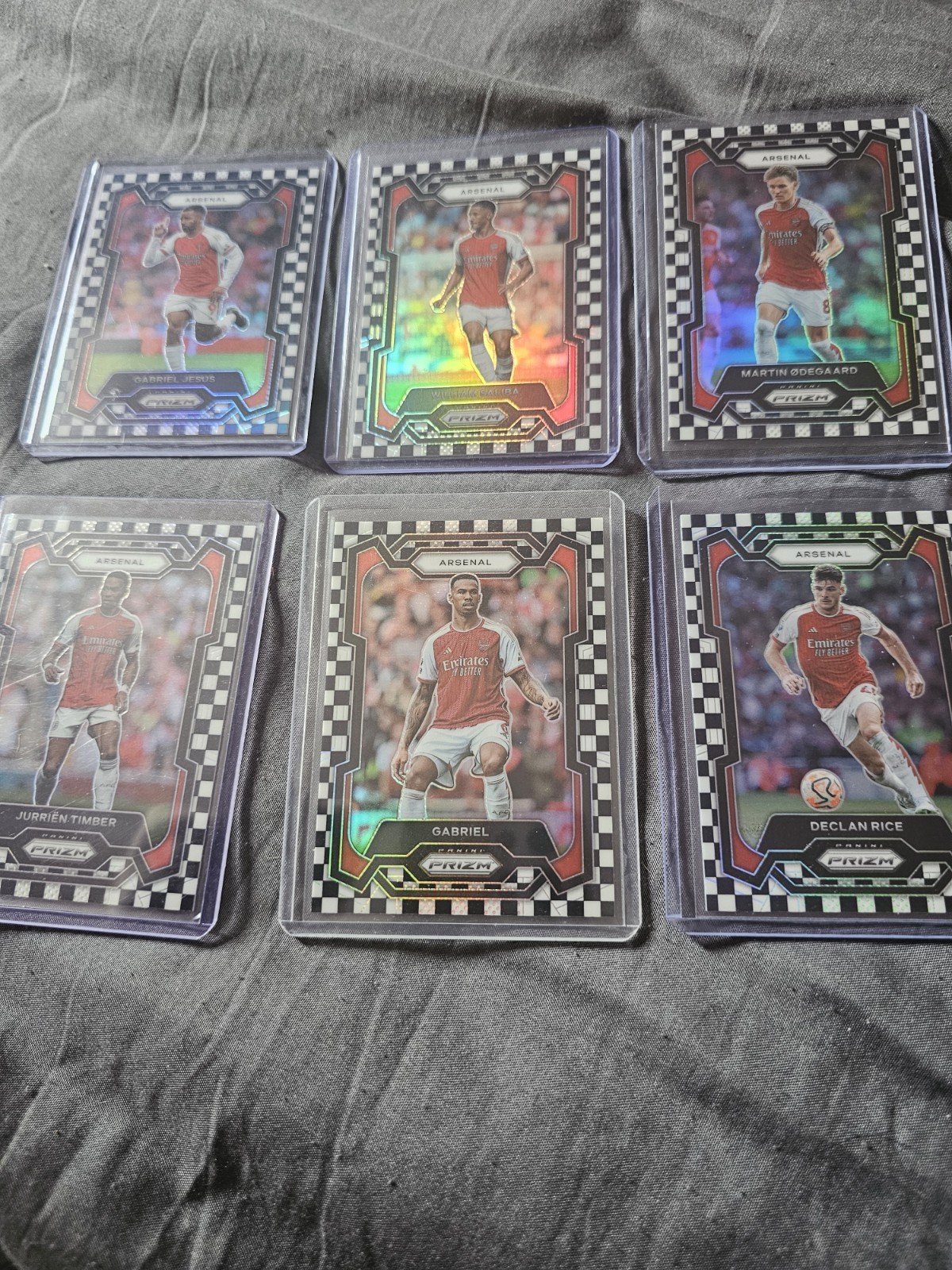 Prizm Arsenal Checkerboard Cards X6 for sale on Ebay