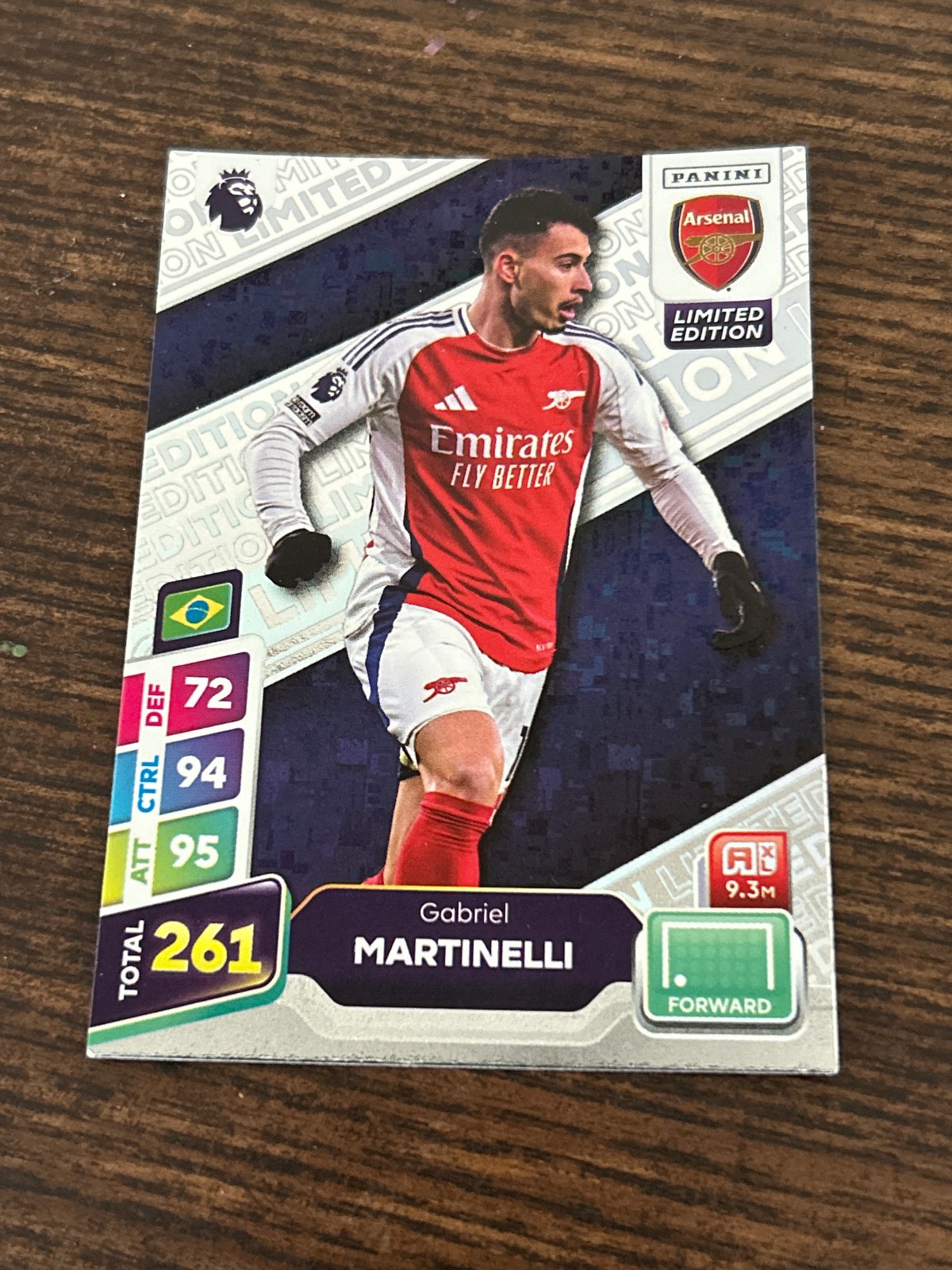 Panini Premier League 2025 – Gabriel Martinelli LIMITED EDITION – Arsenal 🇧🇷 for sale on Ebay