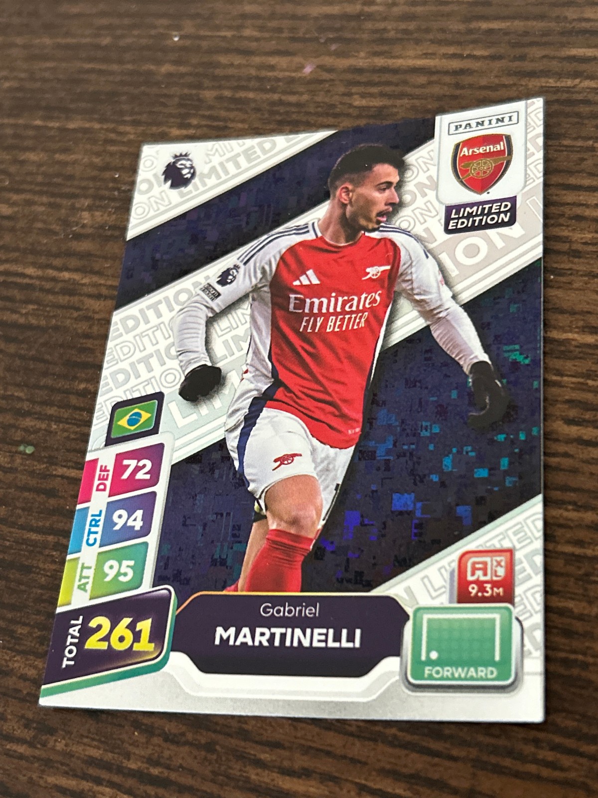 Panini Premier League 2025 – Gabriel Martinelli LIMITED EDITION – Arsenal 🇧🇷.. for sale on Ebay