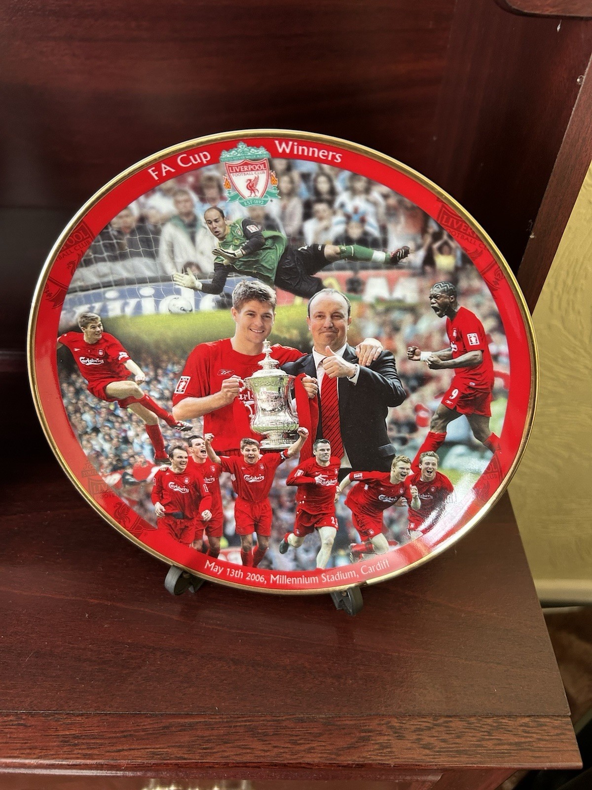 Liverpool curative plate FA Cup winners 2006 for sale on Ebay
