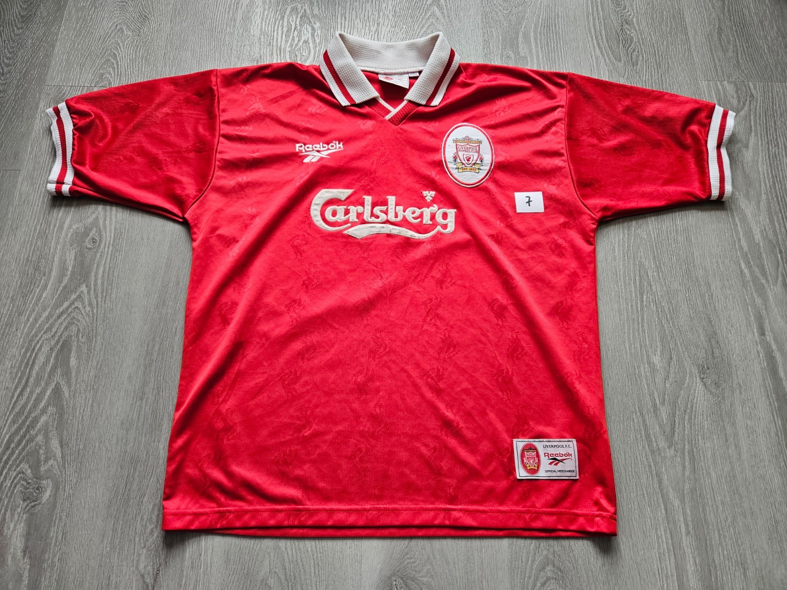 Mens Reebok Liverpool Home football shirt 1996 - 1998 Size L/XL for sale on Ebay