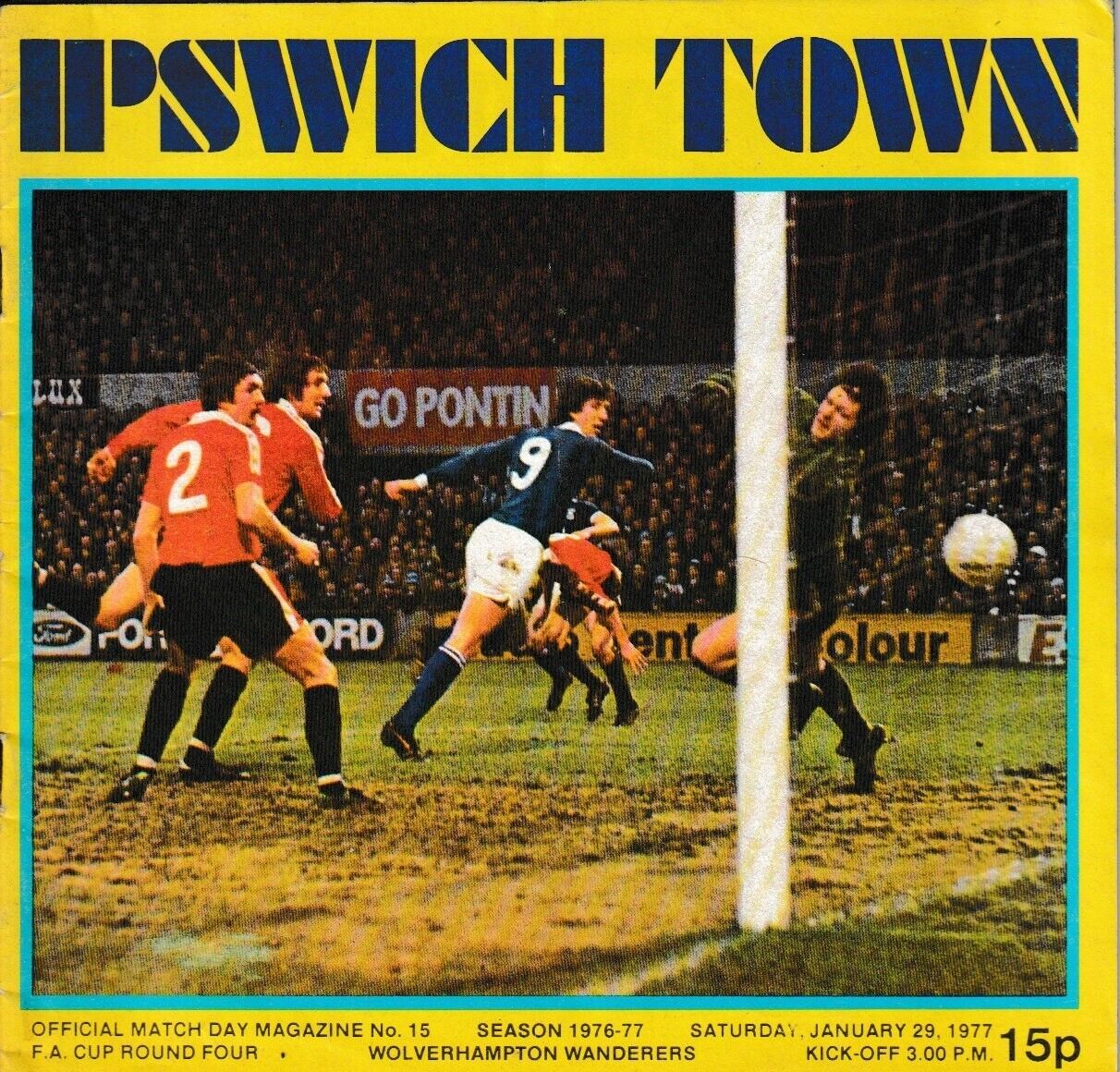 Ipswich Town v Wolverhampton Wanderers programme, FA Cup 4th Round, January 1977 for sale on Ebay