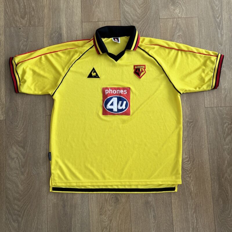 watford fc 1999/2000/01 home shirt by le coq sportif size xxl for sale on Ebay