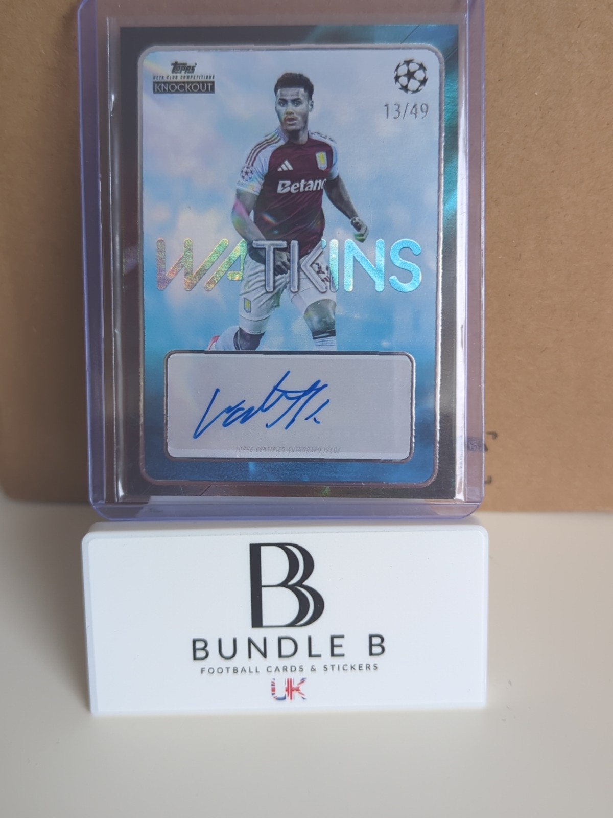 Topps UCC Knockout 2024/2025 Ollie Watkins Aston Villa Autograph Numbered /49 for sale on Ebay