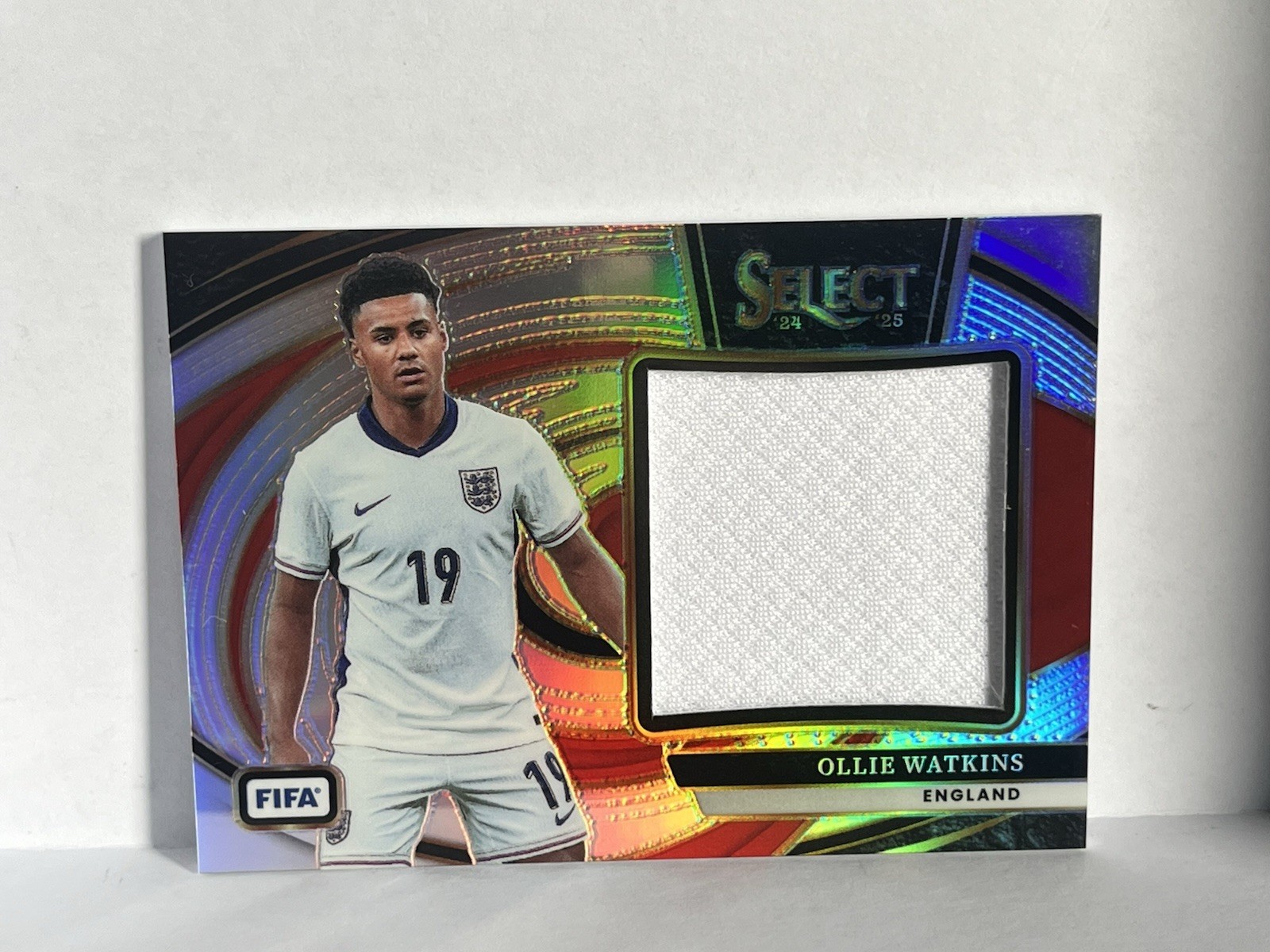 OLLIE WATKINS JUMBO PATCH - Panini Select Prizm - England / Aston Villa 🔥 for sale on Ebay