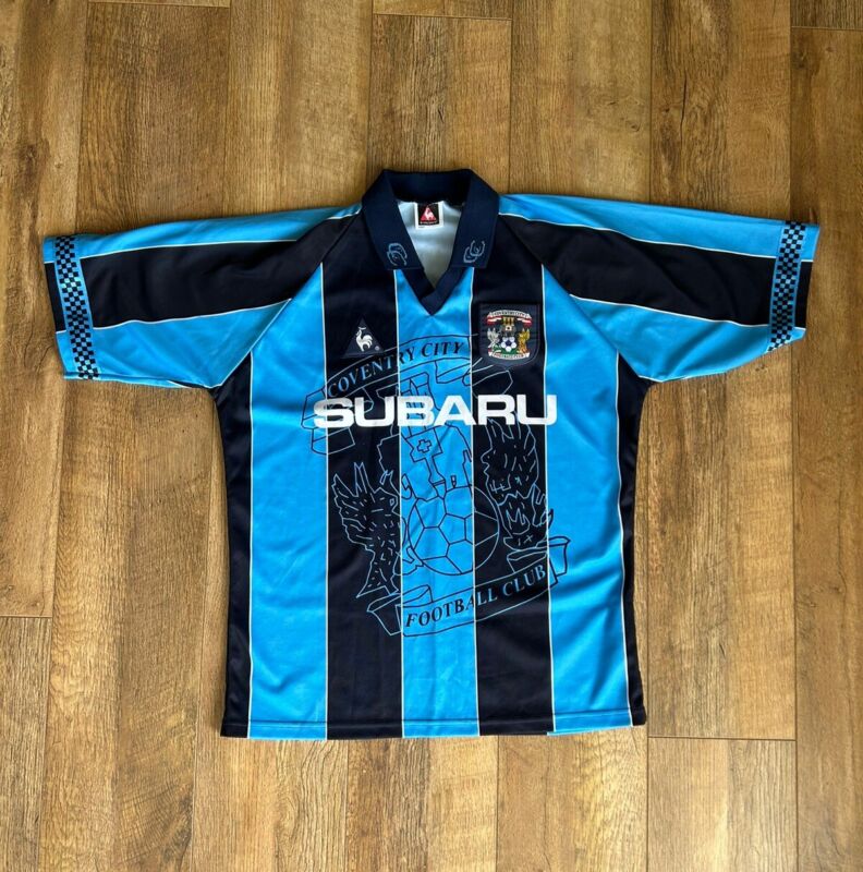 Coventry City Home football shirt 1997 - 1998 Blue Le Coq Sportif Large 42/44 for sale on Ebay