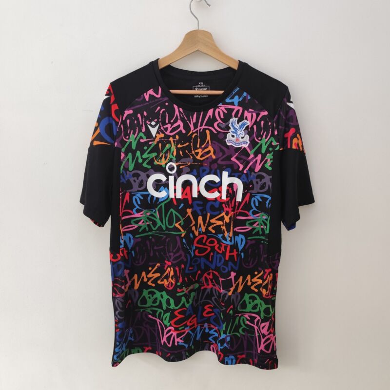 Rare Crystal Palace Macron Graffiti 2023/24 Warm Up Football Jersey XXL for sale on Ebay
