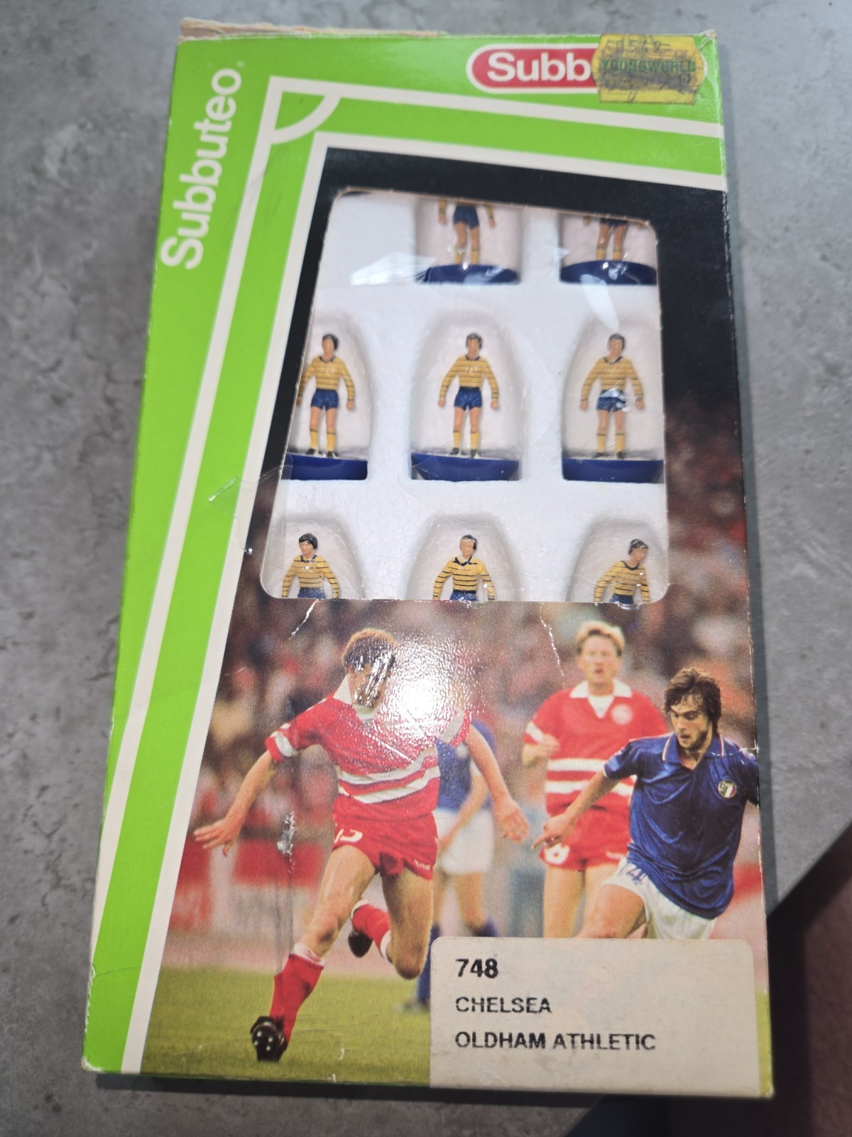 Subbuteo WBA away Kit Ref 473 LW for sale on Ebay