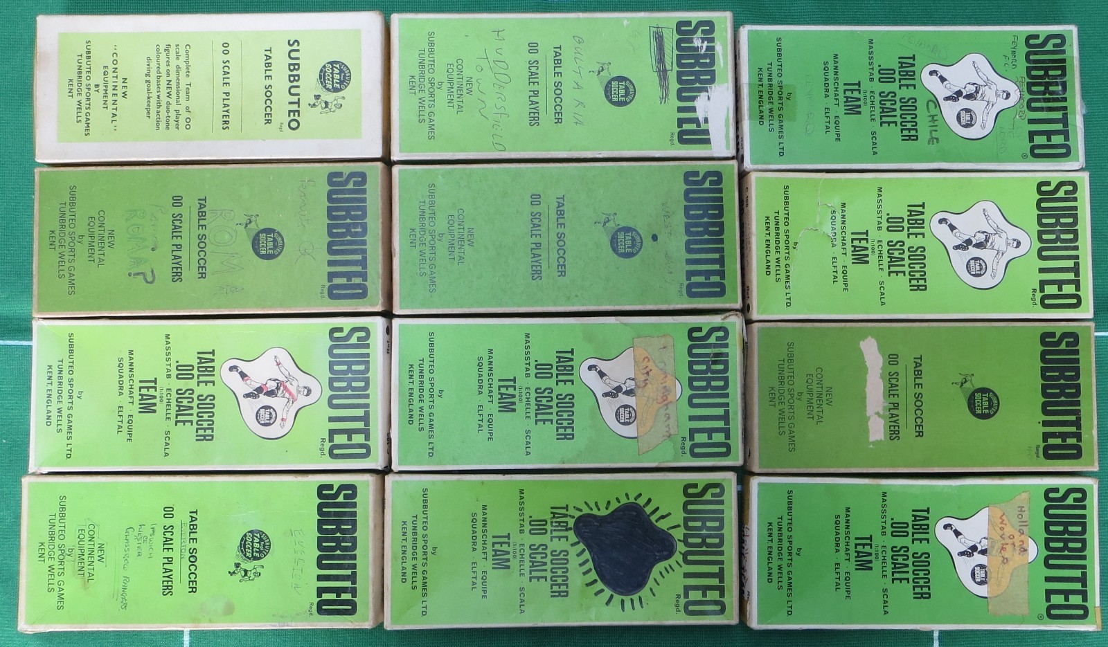 SUBBUTEO 12 EMPTY ORIGINAL HW TEAM BOXES. for sale on Ebay