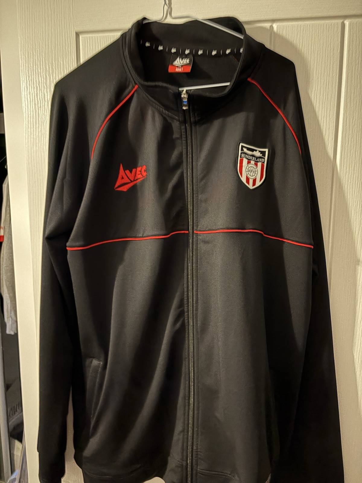 Sunderland Avec Track Top Black XL for sale on Ebay