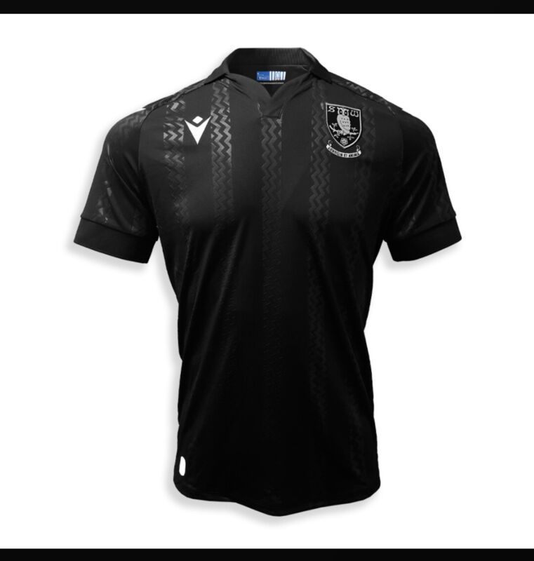 Limited EditionSheffield Wednesday SWFC Blackout Third Kit Mens Shirt LARGE for sale on Ebay