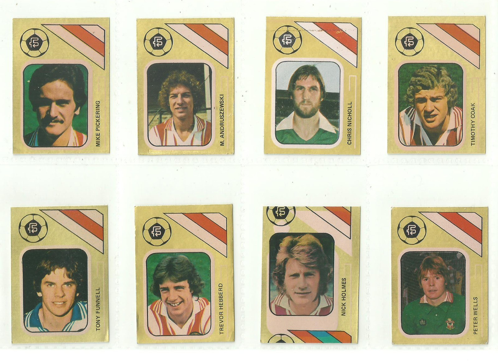 8 x SOUTHAMPTON - FKS Soccer Stars 1978-79 Golden Collection Stickers for sale on Ebay