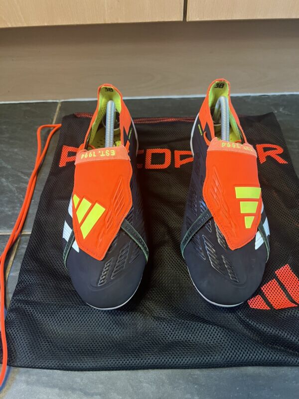 Adidas Predator Elite Tongue Football Boots Black - UK 9.5 - FG (USED) for sale on Ebay