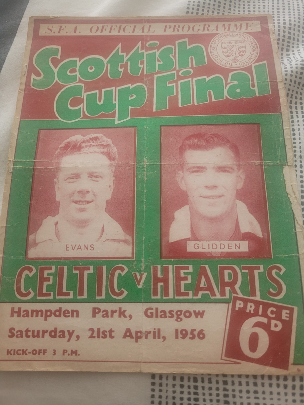 Scottish Cup Final 1956 - Celtic V Hearts for sale on Ebay