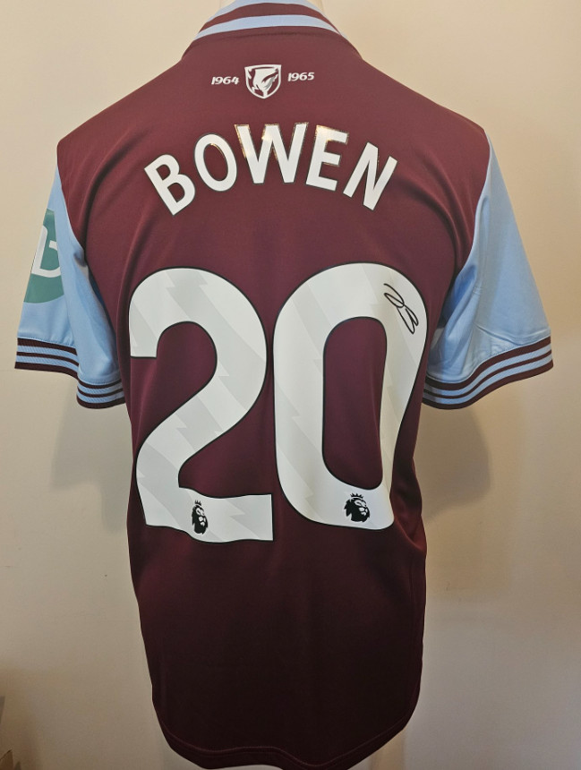 Authentic Jarrod Bowen Signed West Ham 24/25 Home Shirt with COA for sale on Ebay