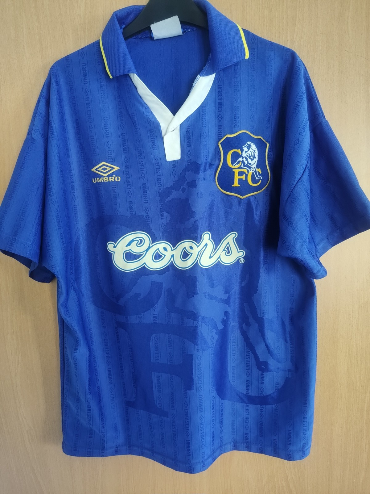 Chelsea Home Shirt  95/97 Size L for sale on Ebay