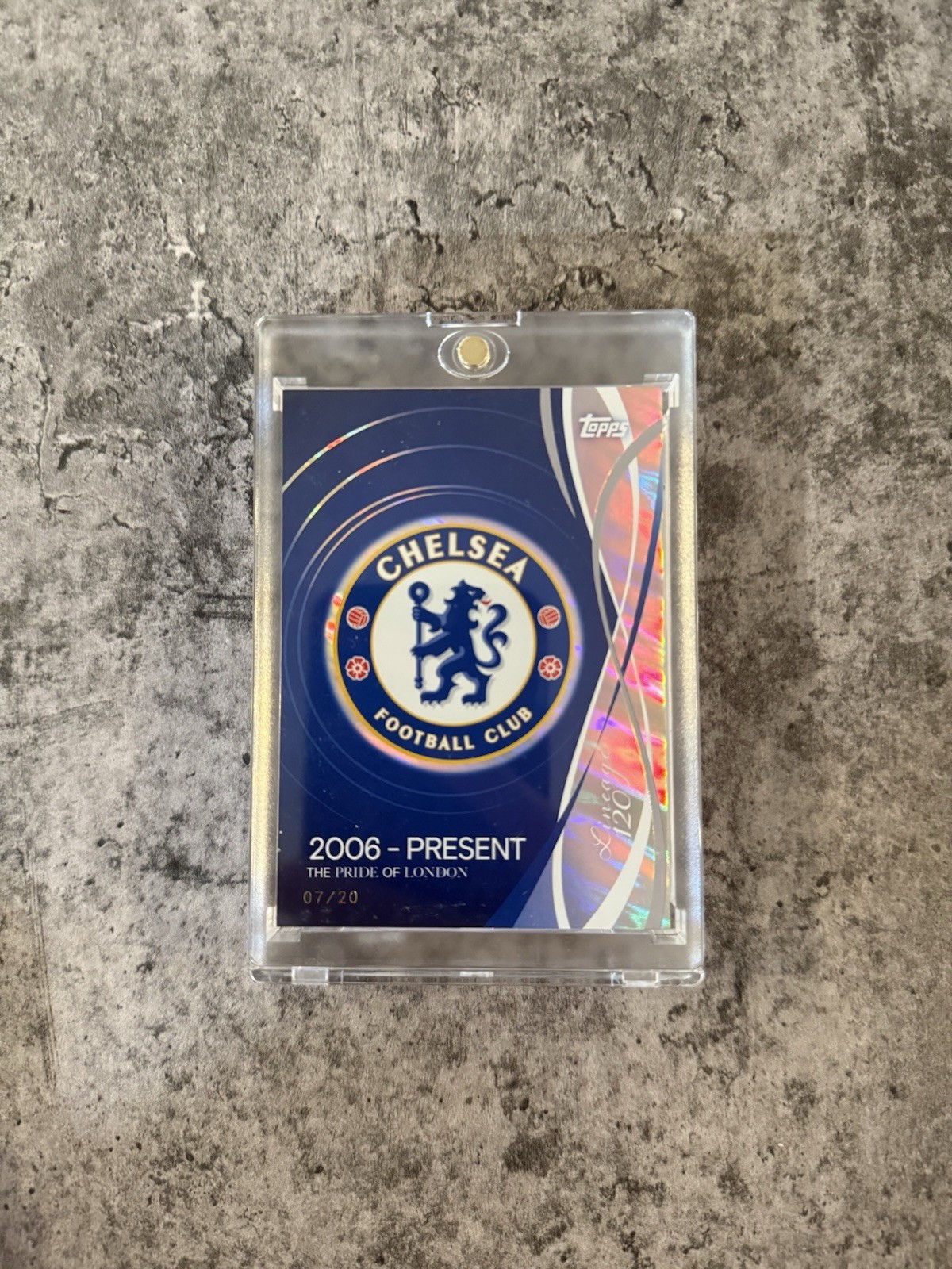 Chelsea TOPPS 120th Lineage Card BADGE 2006-PRESENT 07/20 for sale on Ebay