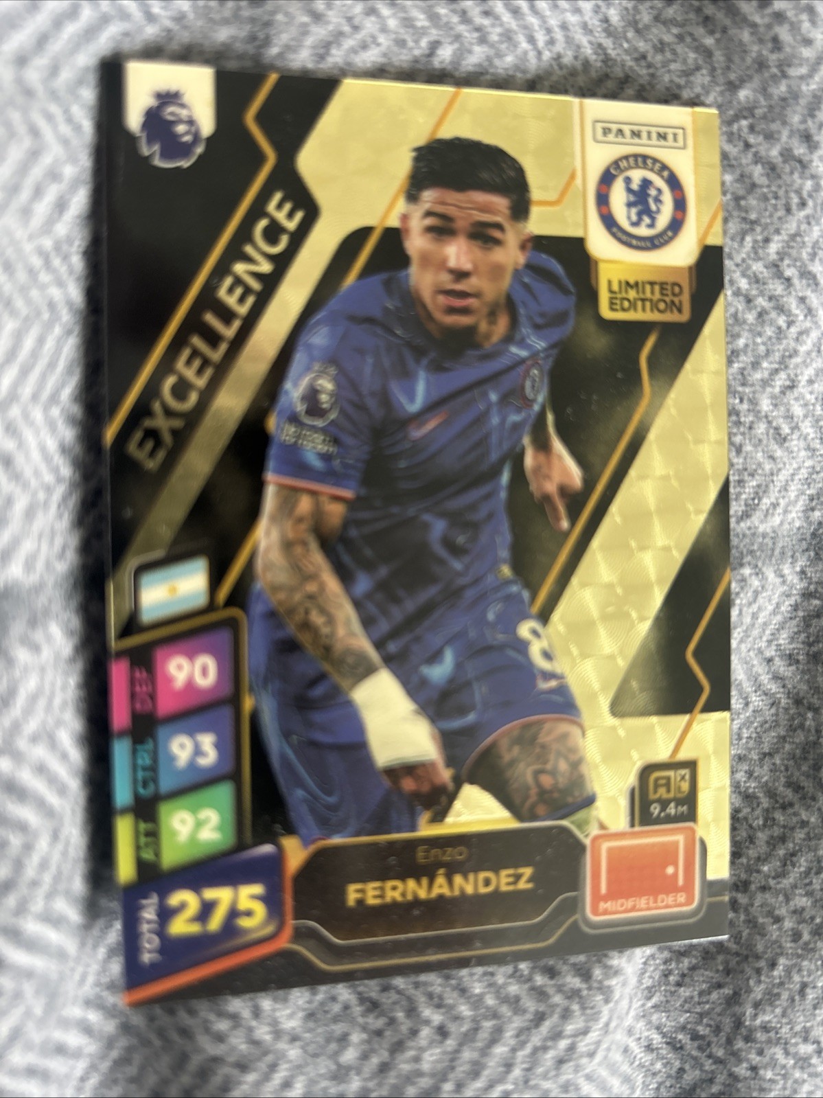 Panini Adrenalyn XL Plus Premier League 2025 Enzo Fernandez Excellence Chelsea for sale on Ebay