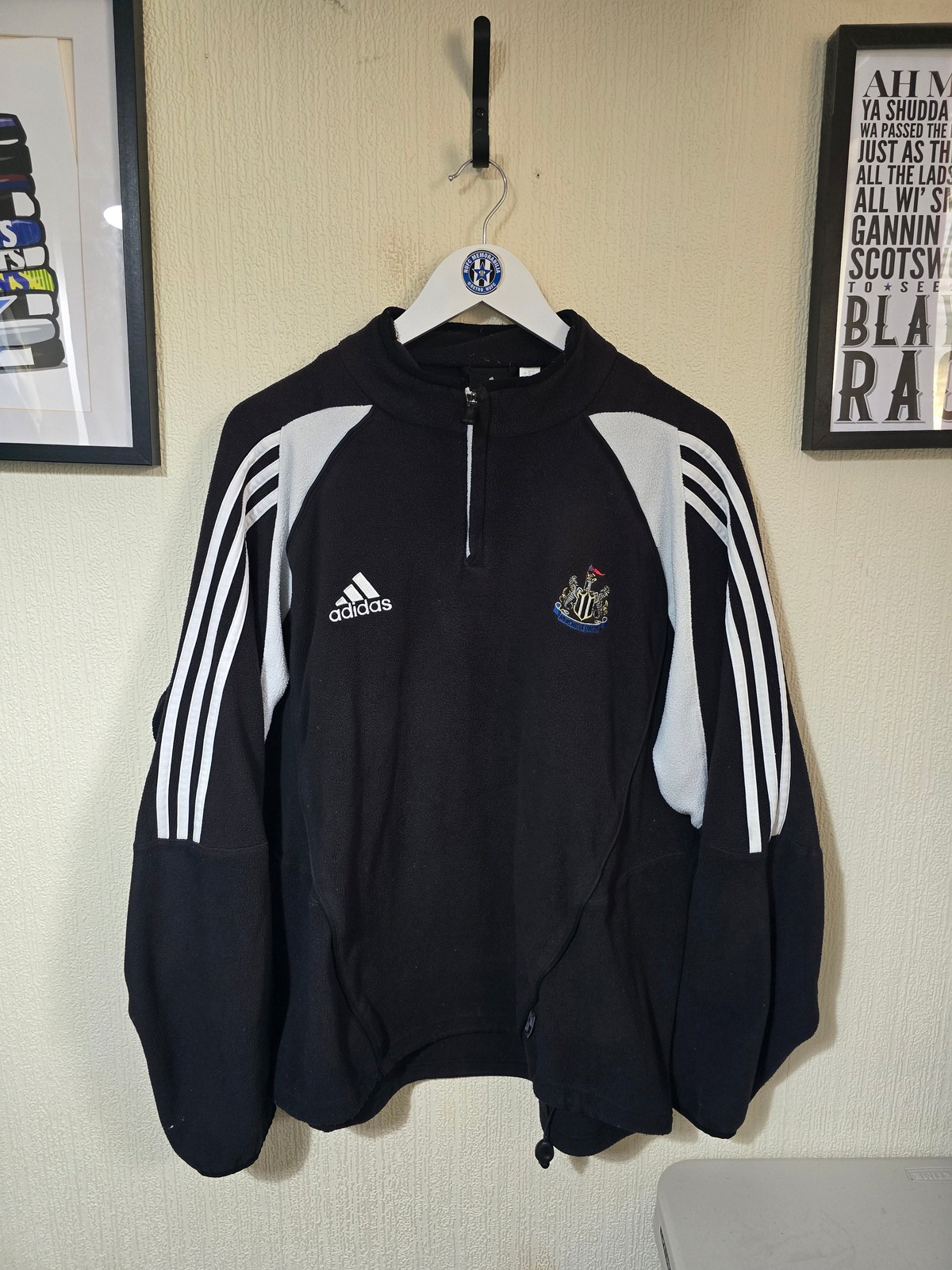 Newcastle United 2005/06 Adidas 1/4 zip fleece - XL for sale on Ebay