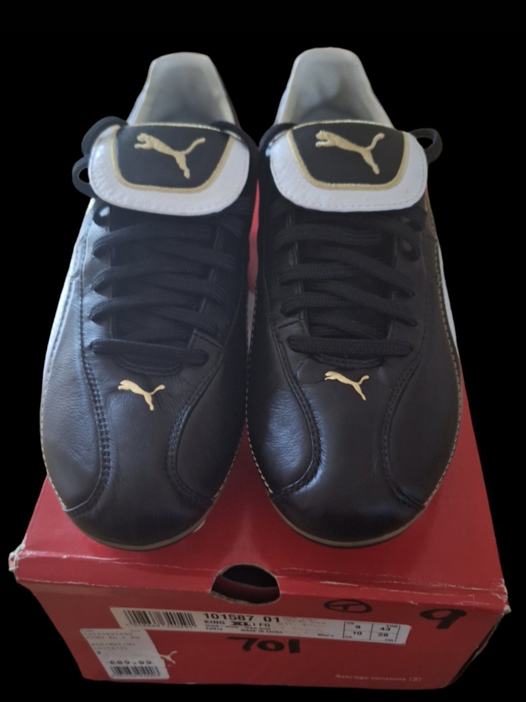 Puma King Xl FG Leather Boots Size 9 for sale on Ebay
