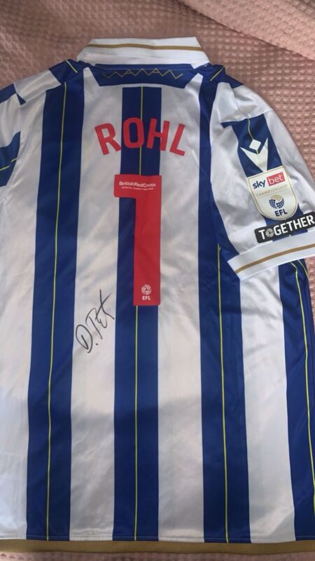 SIGNED SHEFFIELD WEDNESDAY SHIRT DANNY ROHL 2023/2024 GREAT ESCAPE PROOF for sale on Ebay