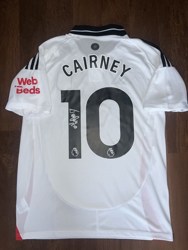 SIGNED FULHAM FC SHIRT TOM CAIRNEY 2024/2025 PROOF for sale on Ebay