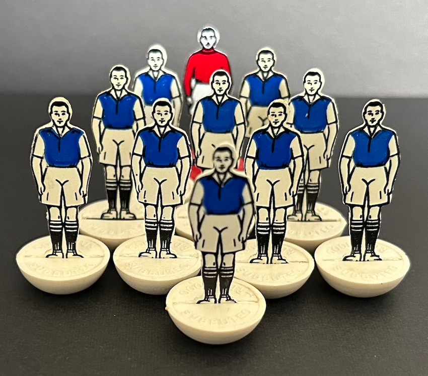 Subbuteo Flat/Celluloid Team Ref 17 - Sheffield Wednesday/Peterborough/Brighton for sale on Ebay