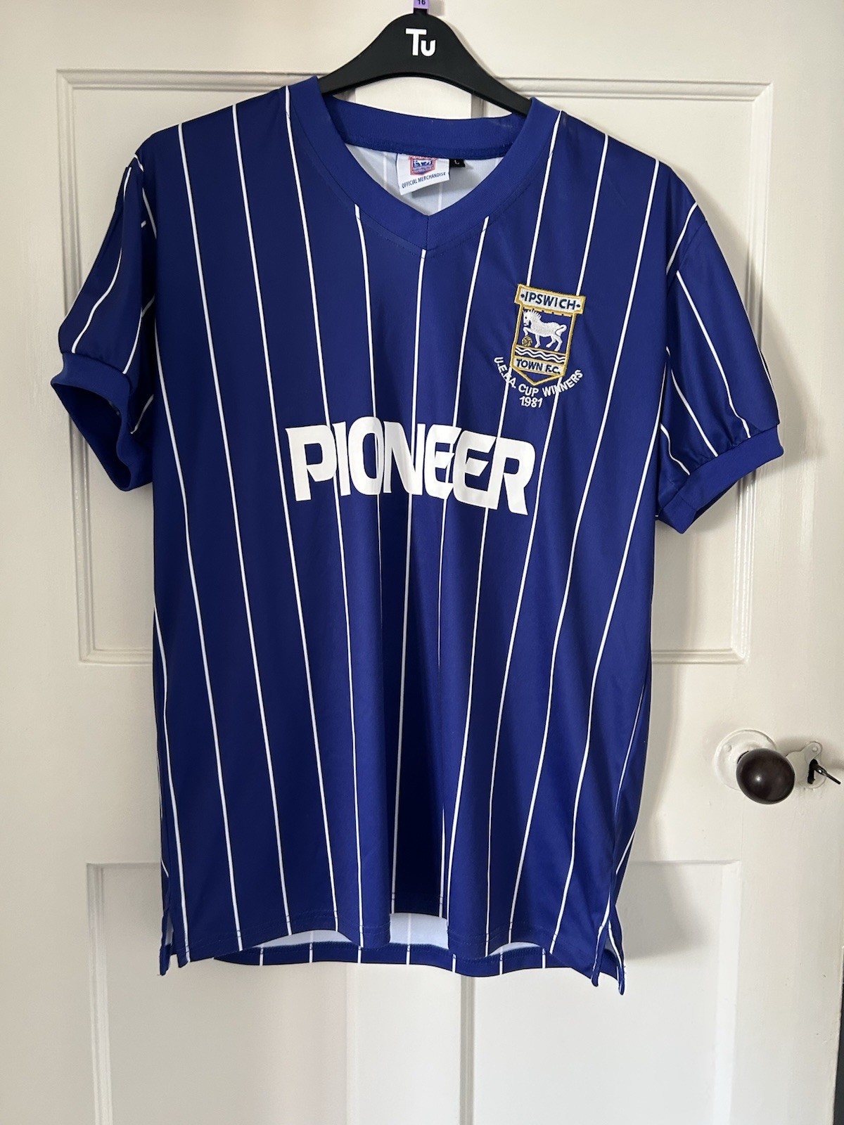 Ipswich Town Uefa Cup Winners 1981 Replica Shirt Size Large for sale on Ebay