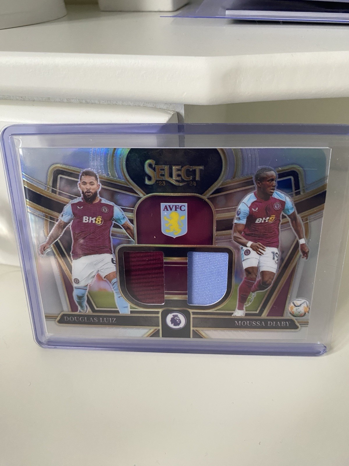 Panini Select 2023-24 EPL Douglas Luiz Moussa Diaby Dual Patch Aston Villa for sale on Ebay