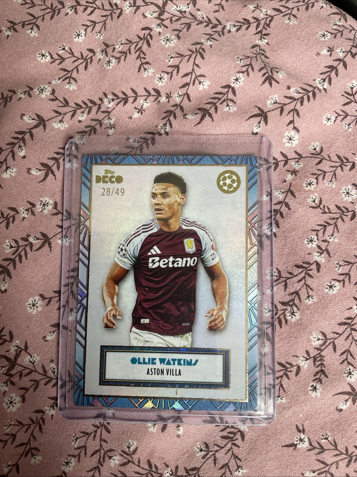 OLLIE WATKINS DECO UCC TOPPS 2024-25 ASTON VILLA PREMIER LEAGUE /49 for sale on Ebay