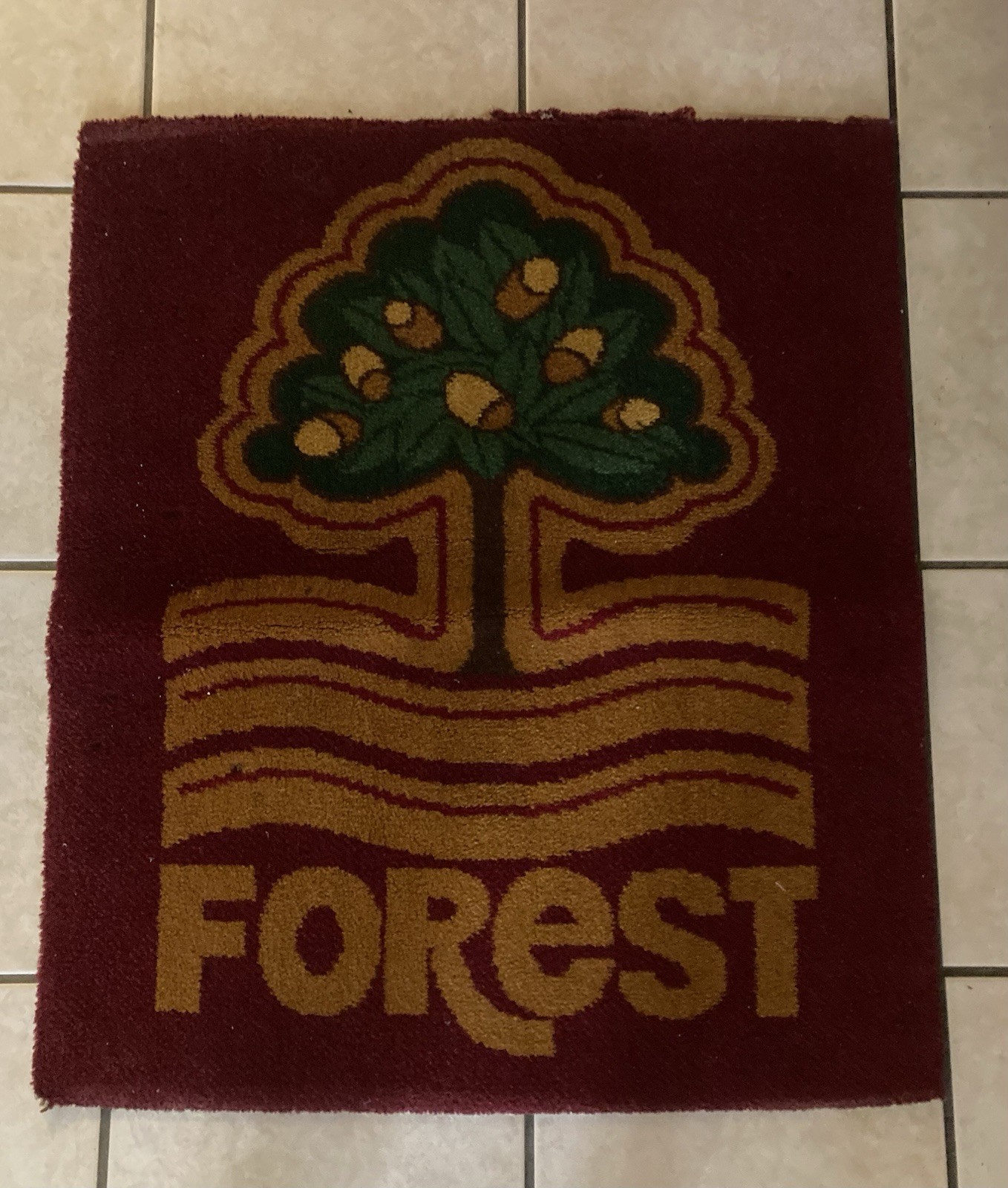 Nottingham Forest - Carpet From The Old Jubilee Club - Rare for sale on Ebay