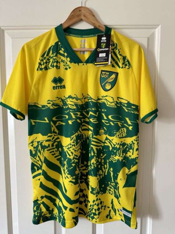Original Norwich City 2020/2021 For The Fans Football Shirt Mens Medium for sale on Ebay