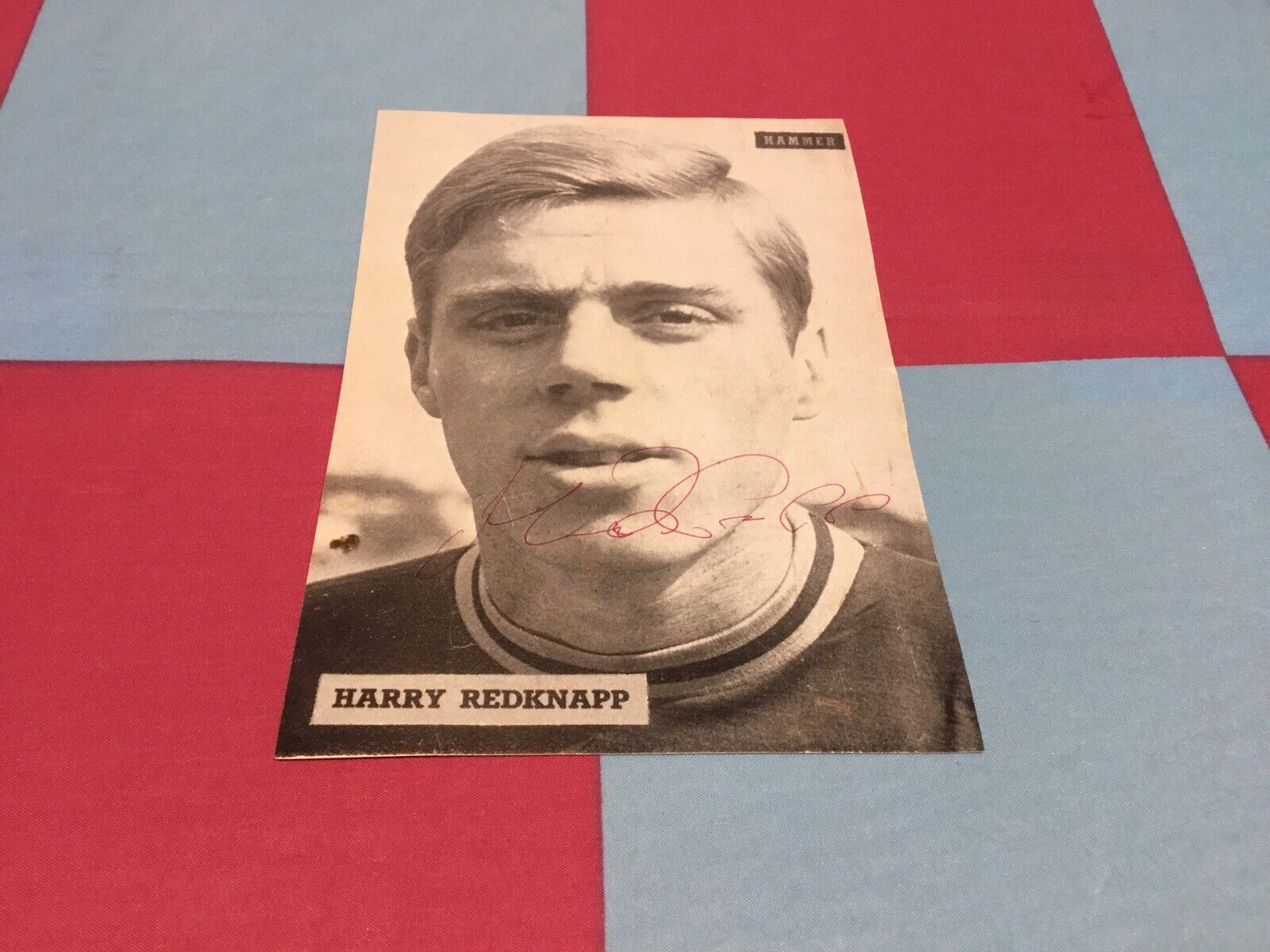 HARRY REDKNAPP. SIGNED WEST HAM UTD PROGRAMME PAGE. for sale on Ebay