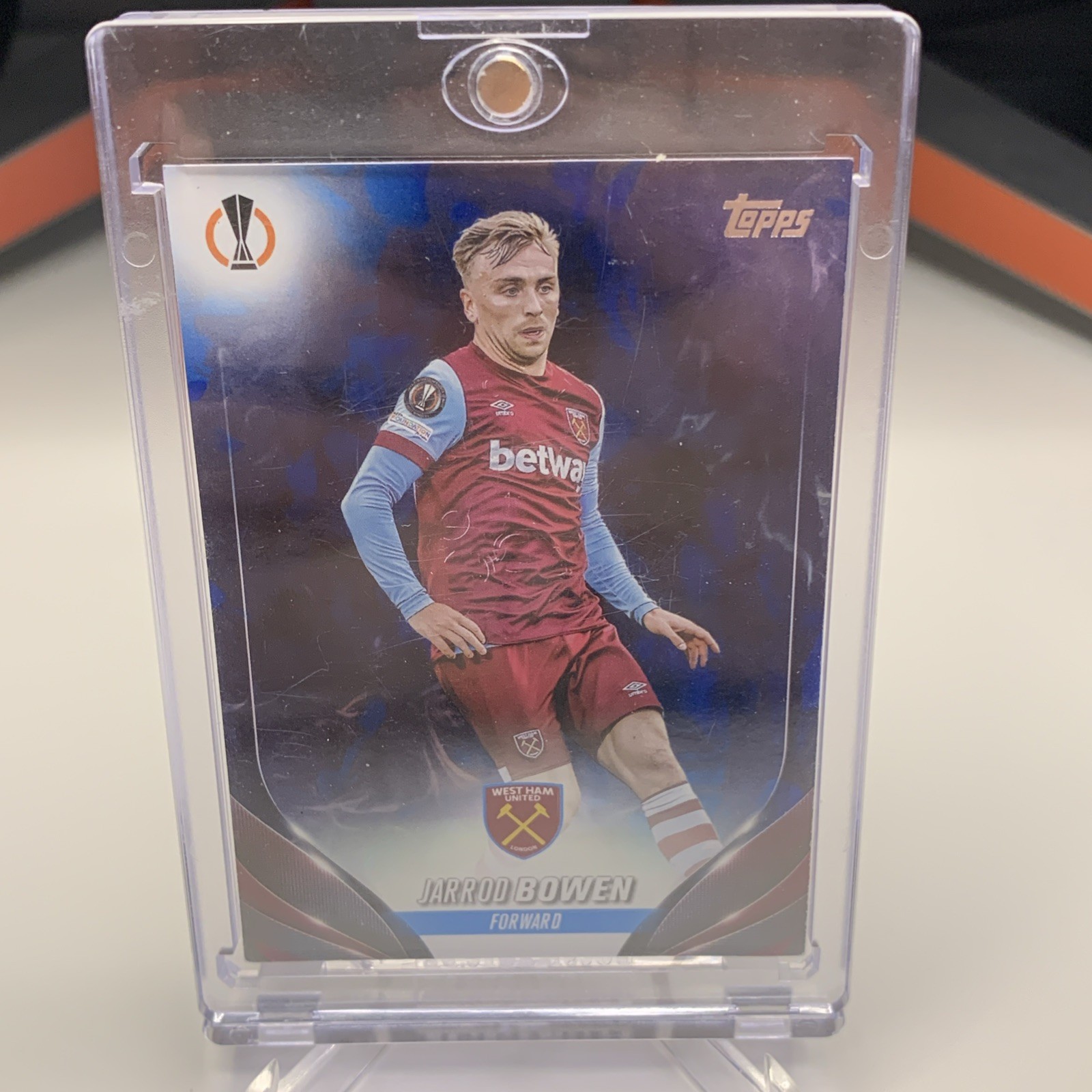 Jarrod Bowen /125 Topps UCC Blue Marble West Ham United England 2024 for sale on Ebay