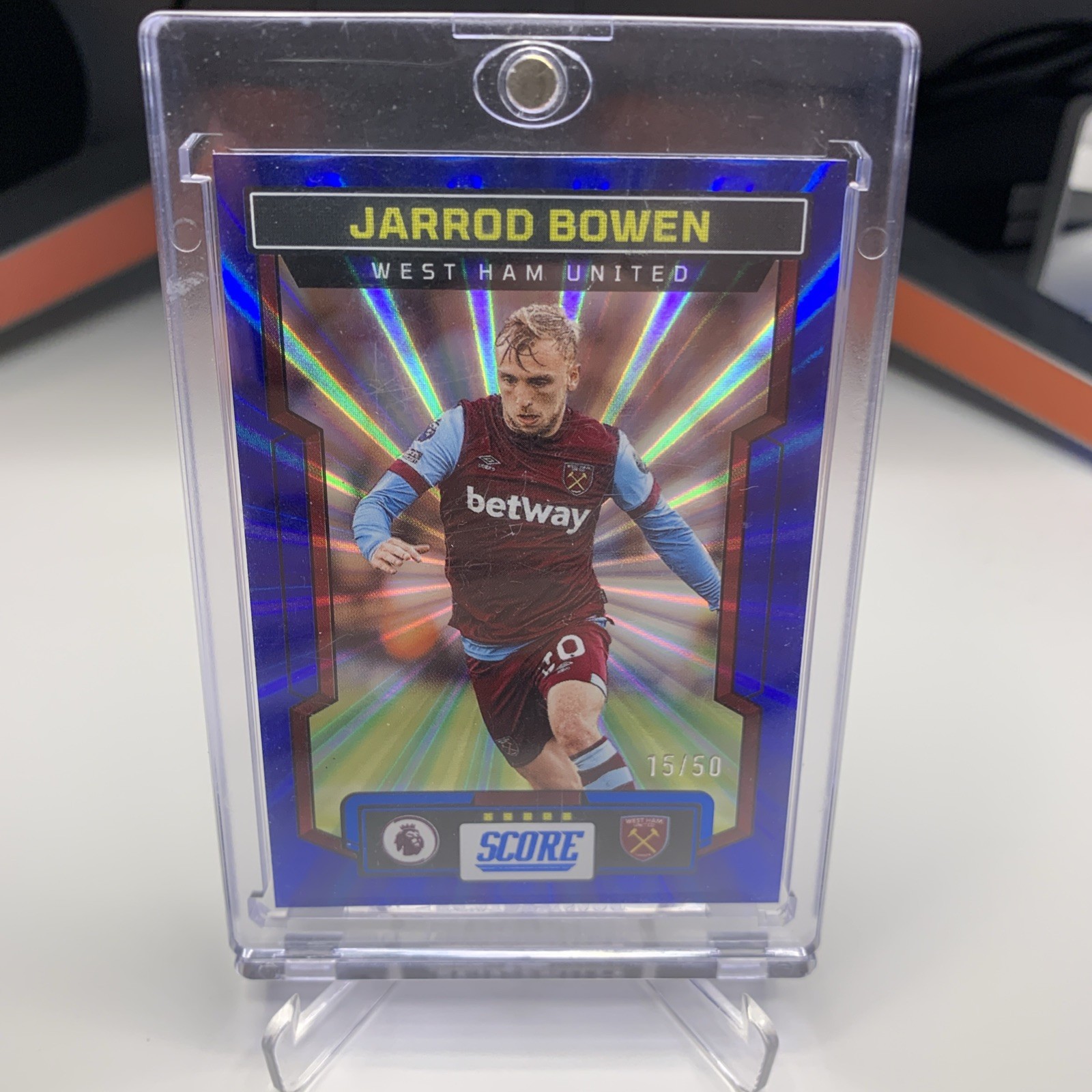 Jarrod Bowen /50 Blue Panini Score EPL West Ham United England 2024 for sale on Ebay