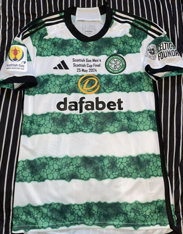Greg Taylor Match Issued Un Worn Signed Celtic Shirt for sale on Ebay