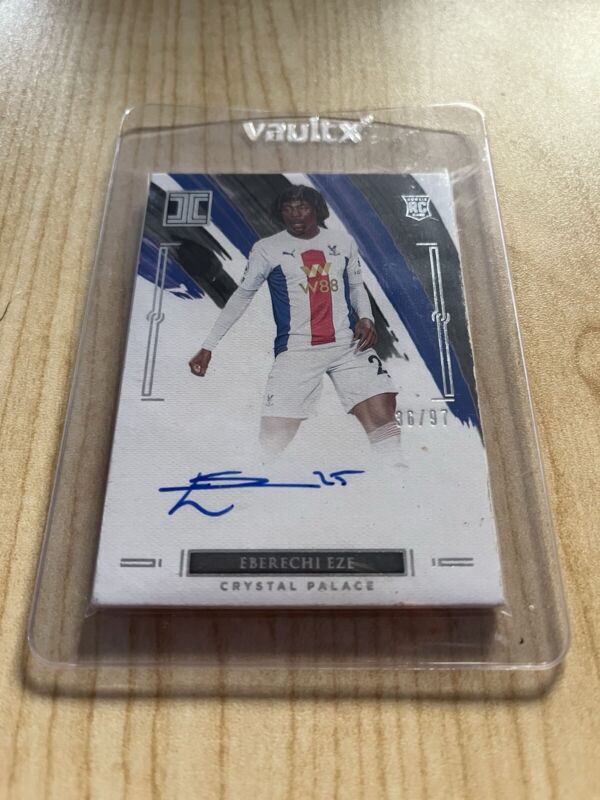 Eberechi Eze Auto Rookie Card. Impeccable Soccer /97 ON CARD AUTO Crystal Palace for sale on Ebay